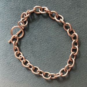 Sterling silver toggle bracelet